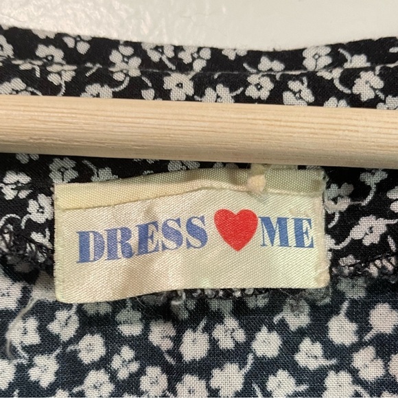 Vintage V-Neck Long-Sleeve Floral  Print Dress - Picture 3 of 9